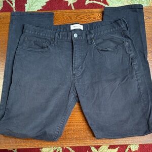 Gap 1969 Men’s Slim Straight Twill Dark Gray/Black Jeans 34x32